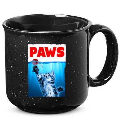 Paws Jaws Kitten Ball String For Men For Women Feline Lovers 15oz Campfire Ceramic Mug