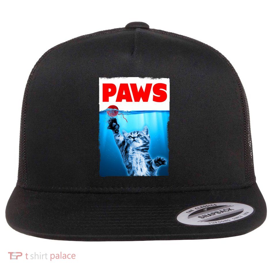 Paws Jaws Kitten Ball String For Men For Women Feline Lovers Flatbill Hat
