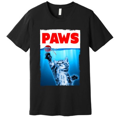 Paws Jaws Kitten Ball String For Men For Women Feline Lovers Premium T-Shirt