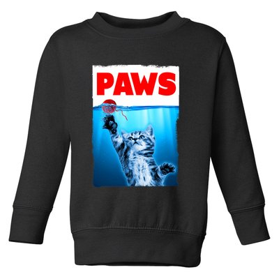 Paws Jaws Kitten Ball String For Men For Women Feline Lovers Toddler Sweatshirt
