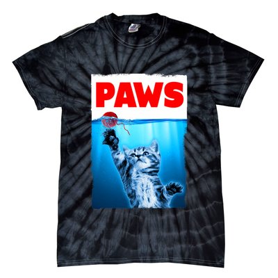 Paws Jaws Kitten Ball String For Men For Women Feline Lovers Tie-Dye T-Shirt
