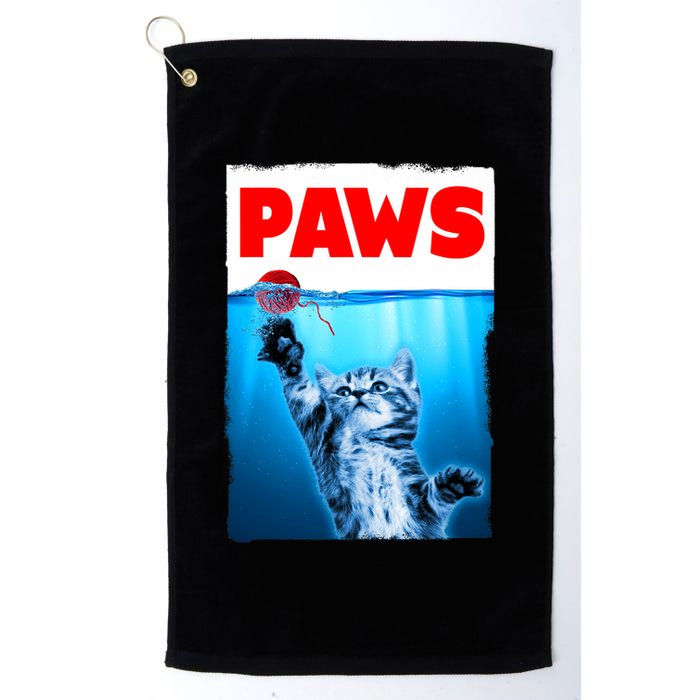 Paws Jaws Kitten Ball String For Men For Women Feline Lovers Golf Towel