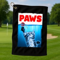 Paws Jaws Kitten Ball String For Men For Women Feline Lovers Golf Towel