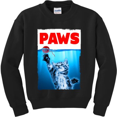 Paws Jaws Kitten Ball String For Men For Women Feline Lovers Kids Sweatshirt