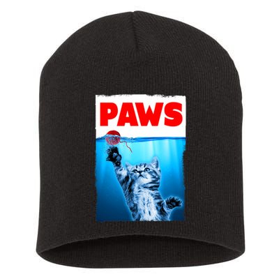 Paws Jaws Kitten Ball String For Men For Women Feline Lovers Short Acrylic Beanie