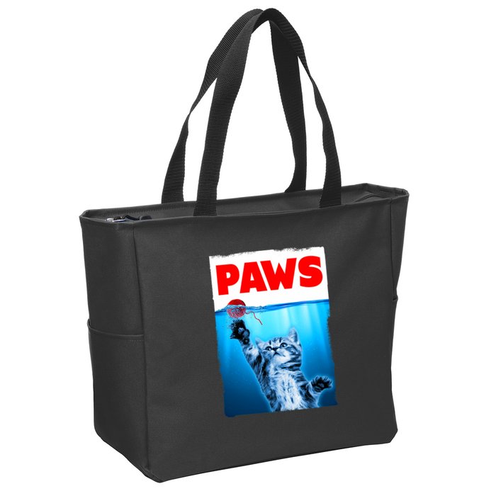 Paws Jaws Kitten Ball String For Men For Women Feline Lovers Zip Tote Bag