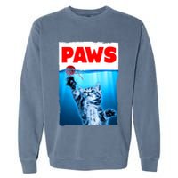Paws Jaws Kitten Ball String For Men For Women Feline Lovers Garment-Dyed Sweatshirt
