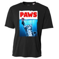 Paws Jaws Kitten Ball String For  Feline Lovers Cooling Performance Crew T-Shirt