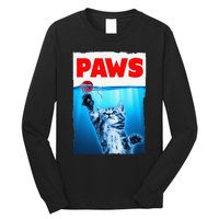 Paws Jaws Kitten Ball String For  Feline Lovers Long Sleeve Shirt