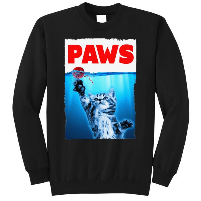 Paws Jaws Kitten Ball String For  Feline Lovers Sweatshirt