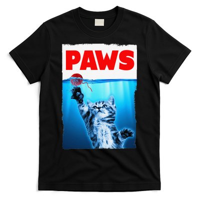 Paws Jaws Kitten Ball String For  Feline Lovers T-Shirt