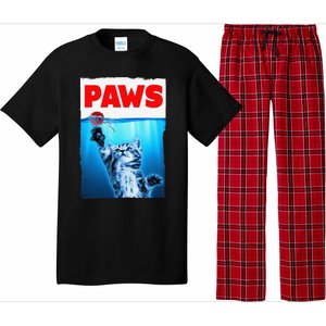 Paws Jaws Kitten Ball String For  Feline Lovers Pajama Set