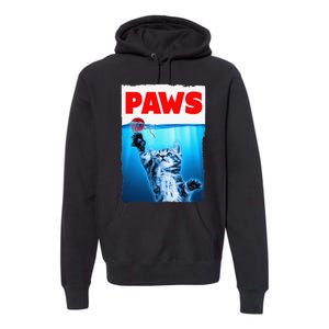 Paws Jaws Kitten Ball String For  Feline Lovers Premium Hoodie