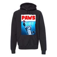 Paws Jaws Kitten Ball String For  Feline Lovers Premium Hoodie