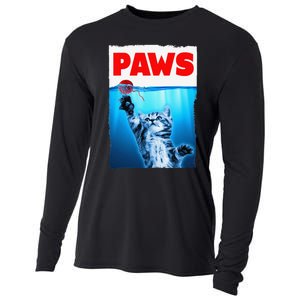 Paws Jaws Kitten Ball String For  Feline Lovers Cooling Performance Long Sleeve Crew