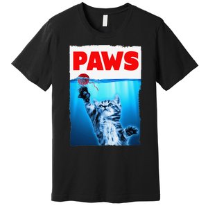 Paws Jaws Kitten Ball String For  Feline Lovers Premium T-Shirt