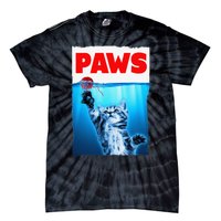 Paws Jaws Kitten Ball String For  Feline Lovers Tie-Dye T-Shirt