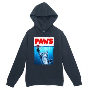 Paws Jaws Kitten Ball String For  Feline Lovers Urban Pullover Hoodie