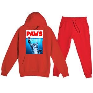 Paws Jaws Kitten Ball String For  Feline Lovers Premium Hooded Sweatsuit Set