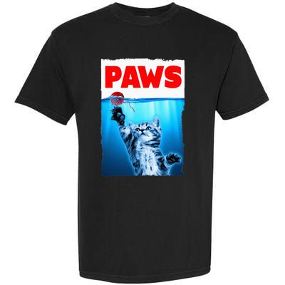 Paws Jaws Kitten Ball String For Men For Women Feline Lovers Garment-Dyed Heavyweight T-Shirt