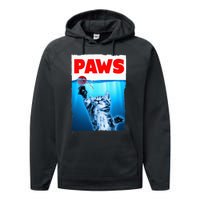 Paws Jaws Kitten Ball String For Men For Women Feline Lovers Performance Fleece Hoodie