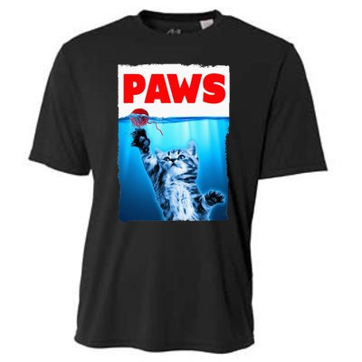 Paws Jaws Kitten Ball String For Men For Women Feline Lovers Cooling Performance Crew T-Shirt