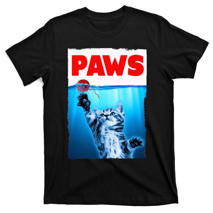 Paws Jaws Kitten Ball String For Men For Women Feline Lovers T-Shirt