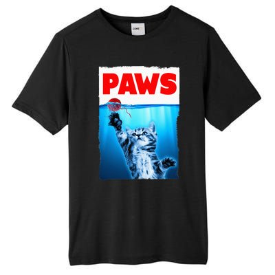 Paws Jaws Kitten Ball String For Men For Women Feline Lovers Tall Fusion ChromaSoft Performance T-Shirt