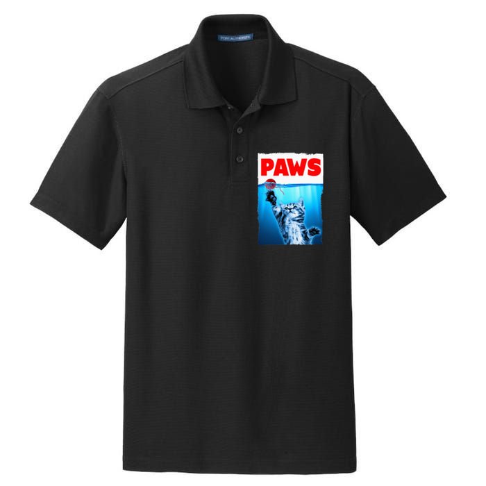 Paws Jaws Kitten Ball String For Men For Women Feline Lovers Dry Zone Grid Polo