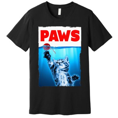 Paws Jaws Kitten Ball String For Men For Women Feline Lovers Premium T-Shirt