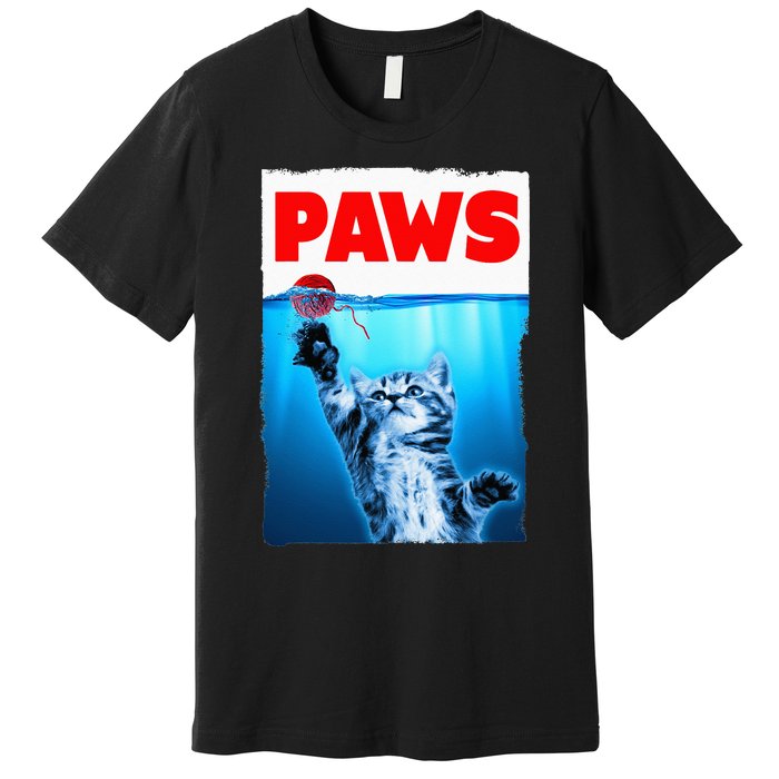 Paws Jaws Kitten Ball String For Men For Women Feline Lovers Premium T-Shirt