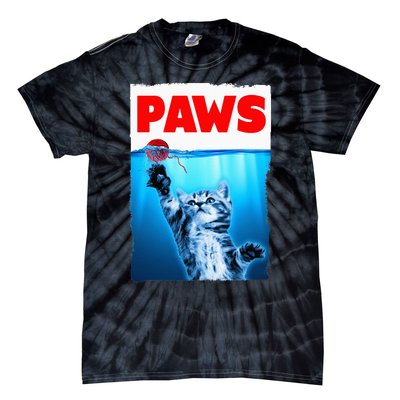 Paws Jaws Kitten Ball String For Men For Women Feline Lovers Tie-Dye T-Shirt