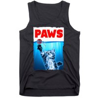 Paws Jaws Kitten Ball String For Men For Women Feline Lovers Tank Top