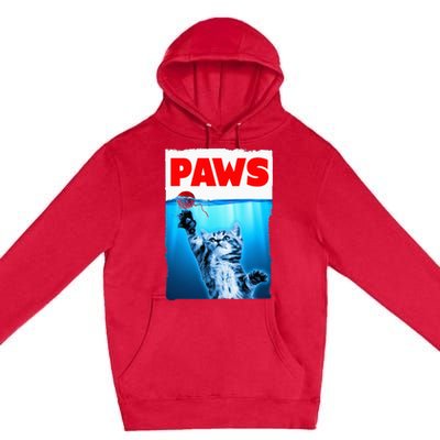 Paws Jaws Kitten Ball String For Men For Women Feline Lovers Premium Pullover Hoodie