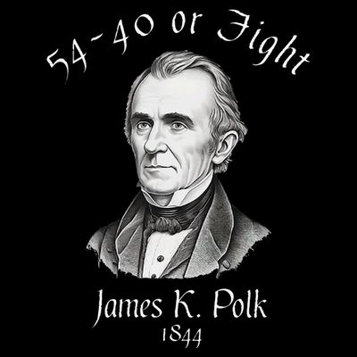 President James K Polk 1844 Campaign Slogan T-Shirt