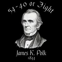 President James K Polk 1844 Campaign Slogan Visor