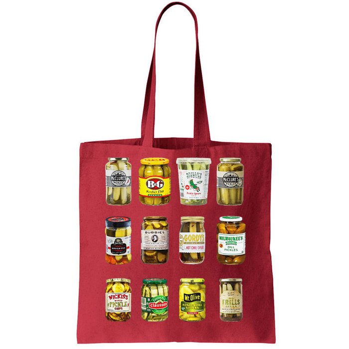 Pickle Jar Lovers Vintage Canned Pickles Canning Season Tote Bag