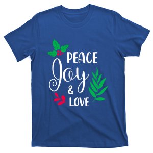 Peace Joy Love Christmas Pajama Cool Xgiftmas Wreath Great Gift T-Shirt