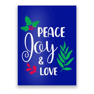 Peace Joy Love Christmas Pajama Cool Xgiftmas Wreath Great Gift Poster