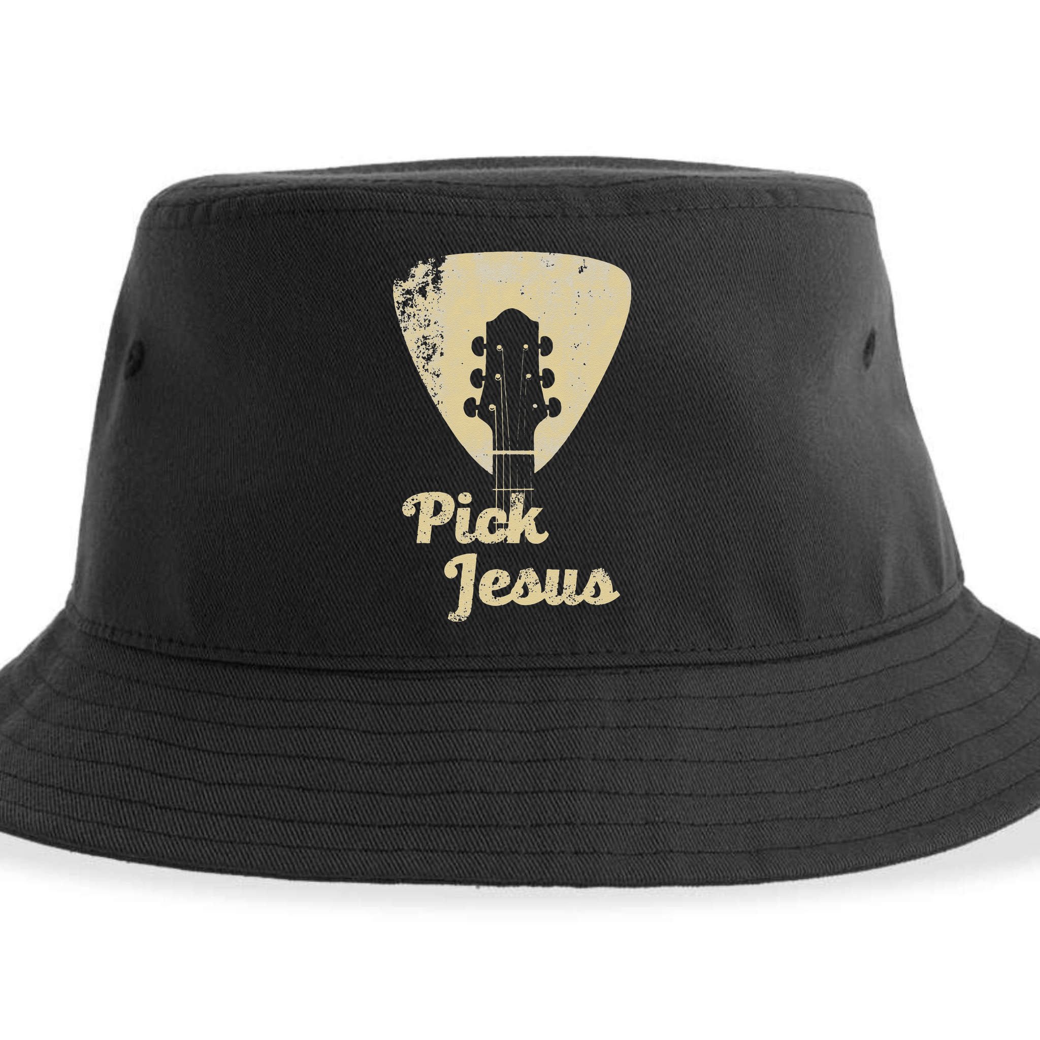 Pick Jesus Music Pastor Pastor Easter Gift Sustainable Bucket Hat