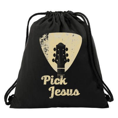 Pick Jesus Music Pastor Pastor Easter Gift Drawstring Bag