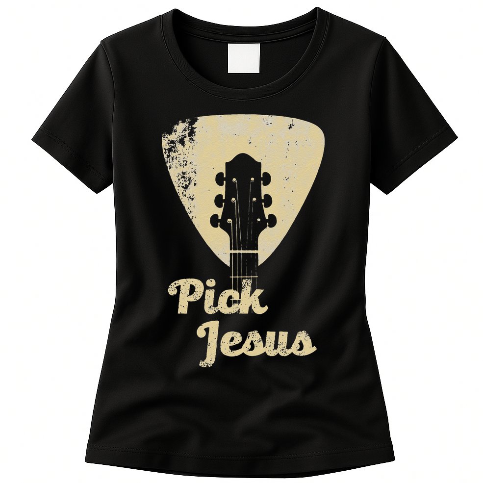 Pick Jesus Music Pastor Pastor Easter Gift Womens T-Shirt