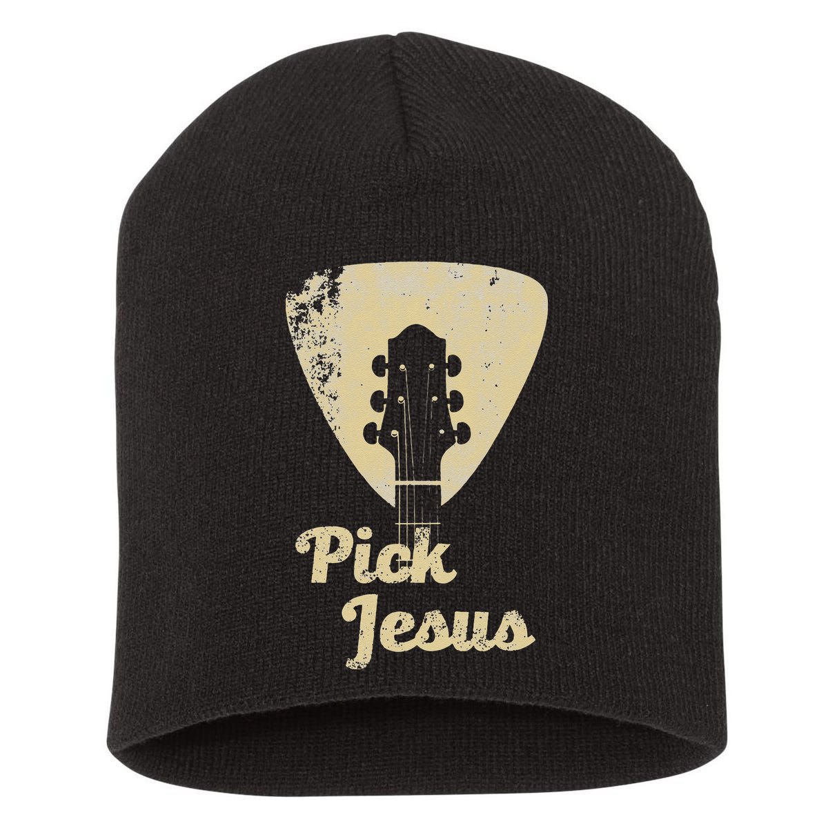 Pick Jesus Music Pastor Pastor Easter Gift Short Acrylic Beanie