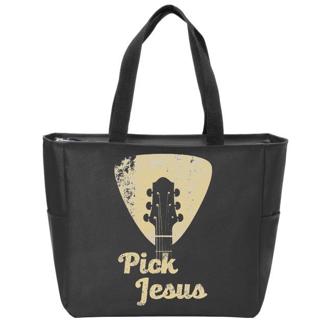 Pick Jesus Music Pastor Pastor Easter Gift Zip Tote Bag