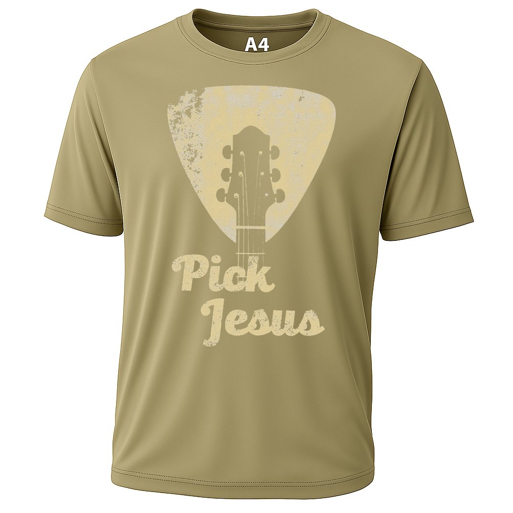 Pick Jesus Music Pastor Pastor Easter Gift Cooling Performance Crew T-Shirt