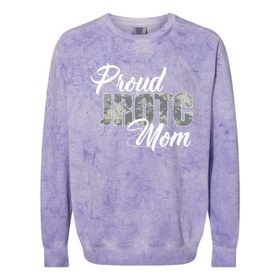 Proud Jrotc Mom Gift For Proud Mother Of Junior Rotc Cadets Gift Colorblast Crewneck Sweatshirt