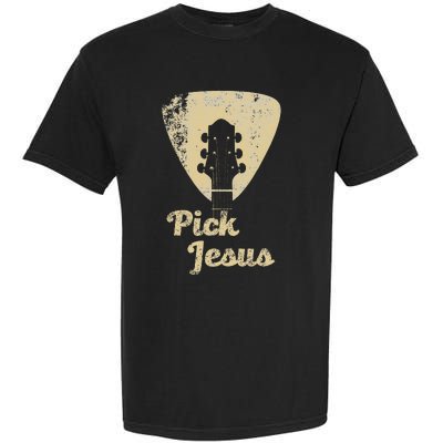 Pick Jesus Music Pastor Pastor Easter Gift Garment-Dyed Heavyweight T-Shirt