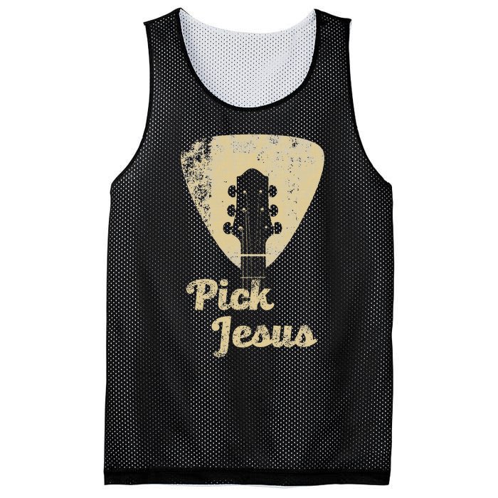 Pick Jesus Music Pastor Pastor Easter Gift Mesh Reversible Basketball Jersey Tank