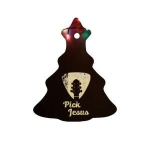 Pick Jesus Music Pastor Pastor Easter Gift Ceramic Tree Ornament