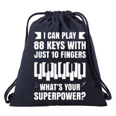 Piano Jazz Music Keyboard Composer Piano Player Drawstring Bag